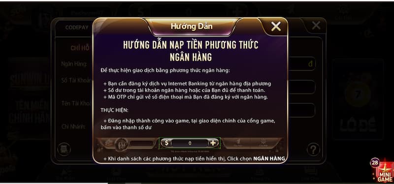 Nạp tiền 1 Đọc kỹ điều kiện nạp tiền Sunwin