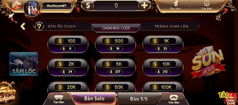 Game bài 9 Kho game đánh bài Sunwin đa dạng