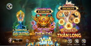 Vua Săn Cá cung cấp đa dạng các phòng